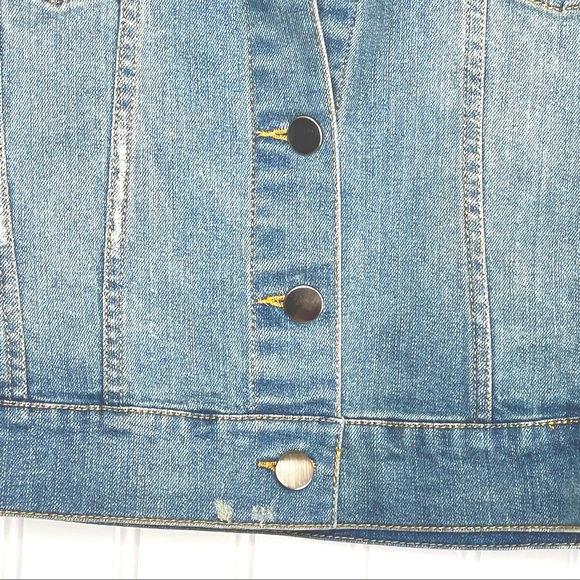 TEXTILE ELIZABETH AND JAMES JEAN JACKET - L - NWOT - Picture 6 of 13